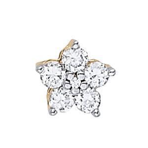 1/2 ct tw Diamond Cluster Pendant F Color VS Clarity Diamonds