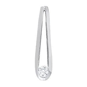 1/3 ct tw Diamond Solitaire Pendant with F Color VS Clarity Diamond