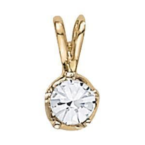 1/4 ct tw Diamond Solitaire Pendant with F Color VS Clarity Diamond