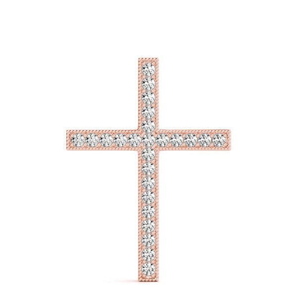 1/4 ct tw Diamond Cross Pendant F Color VS Clarity Diamonds