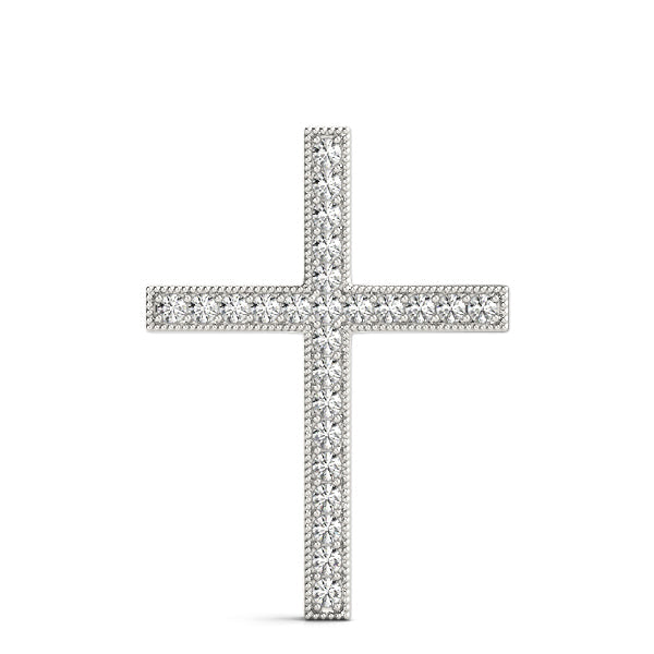 1/4 ct tw Diamond Cross Pendant F Color VS Clarity Diamonds