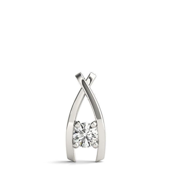 1/4 ct tw Diamond Solitaire Pendant with F Color VS Clarity Diamond