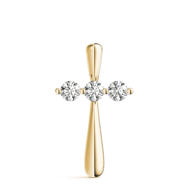 1/2 ct tw Diamond Cross Pendant F Color VS Clarity Diamonds