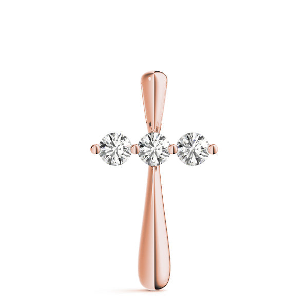 1/2 ct tw Diamond Cross Pendant F Color VS Clarity Diamonds