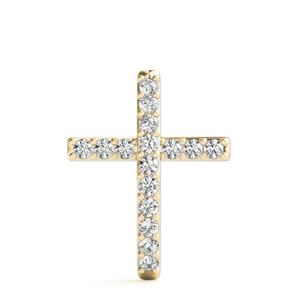 1/2 ct tw Diamond Cross Pendant F Color VS Clarity Diamonds