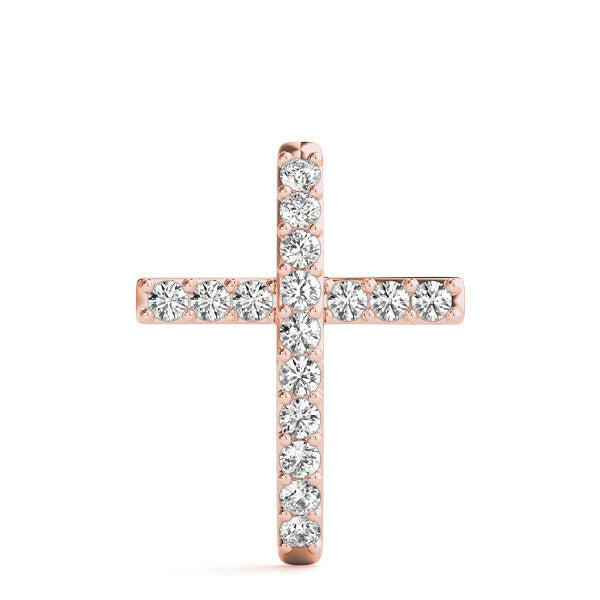 1/4 ct tw Diamond Cross Pendant F Color VS Clarity Diamonds