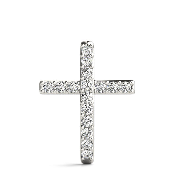 1/2 ct tw Diamond Cross Pendant F Color VS Clarity Diamonds