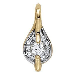 1/3 ct tw Diamond Solitaire Pendant with F Color VS Clarity Diamond