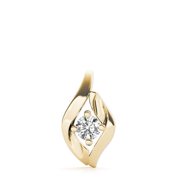 1/3 ct tw Diamond Solitaire Pendant with F Color VS Clarity Diamond