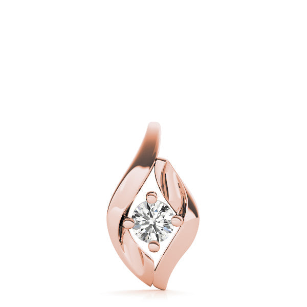 1/3 ct tw Diamond Solitaire Pendant with F Color VS Clarity Diamond