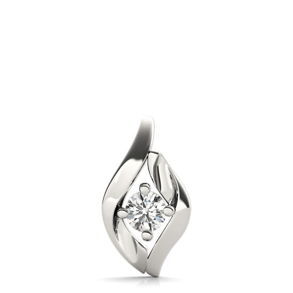 1/3 ct tw Diamond Solitaire Pendant with F Color VS Clarity Diamond