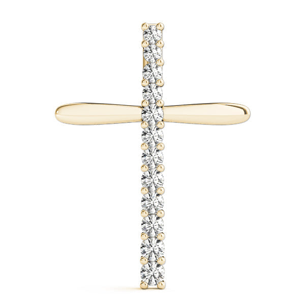 1/2 ct tw Diamond Cross Pendant F Color VS Clarity Diamonds