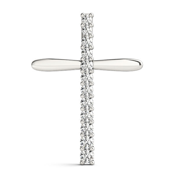 1/4 ct tw Diamond Cross Pendant F Color VS Clarity Diamonds