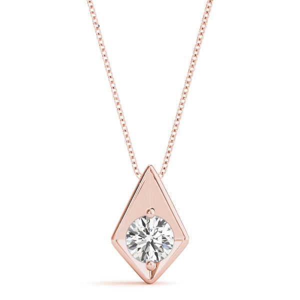 1/4 ct tw Diamond Solitaire Pendant with F Color VS Clarity Diamond