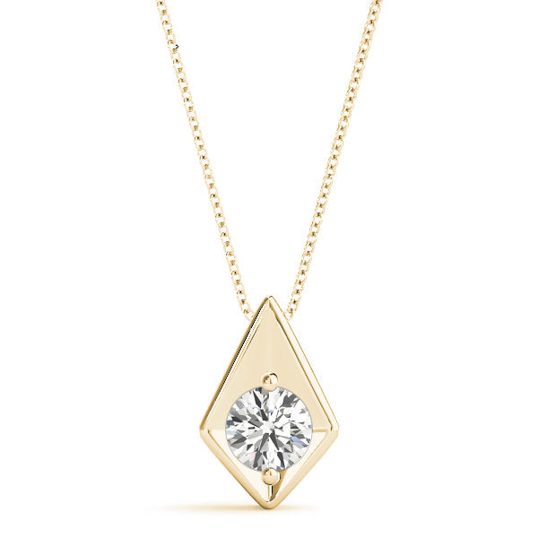 1/4 ct tw Diamond Solitaire Pendant with F Color VS Clarity Diamond