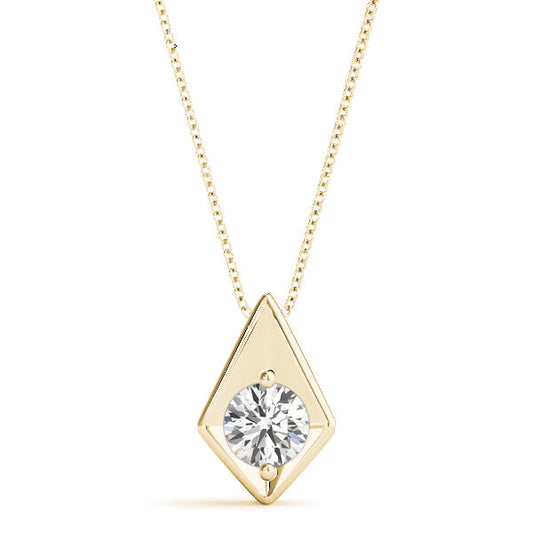 1/4 ct tw Diamond Solitaire Pendant with F Color VS Clarity Diamond