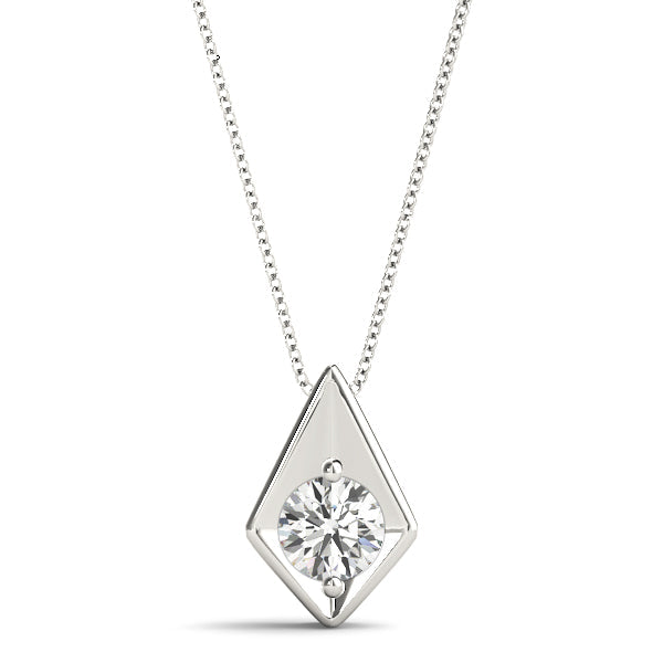 1/4 ct tw Diamond Solitaire Pendant with F Color VS Clarity Diamond