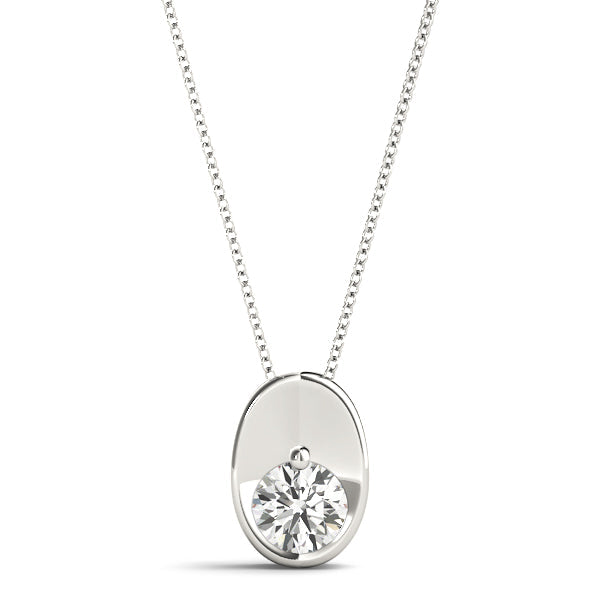 1/4 ct tw Diamond Solitaire Pendant with F Color VS Clarity Diamond