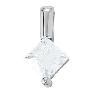 7/8 ct tw Diamond Solitaire Pendant with F Color VS Clarity Diamond