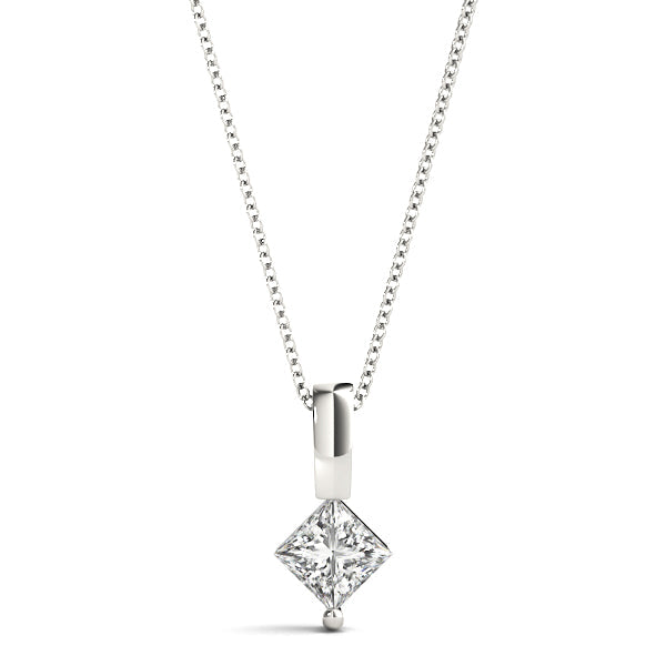 1/20 ct tw Diamond Solitaire Pendant with F Color VS Clarity Diamond