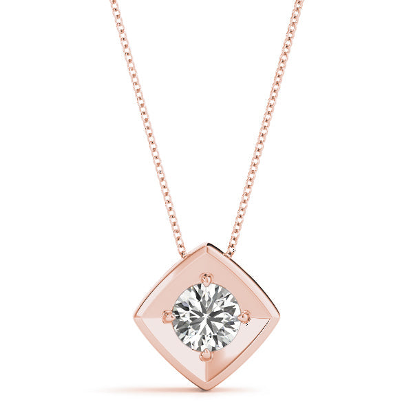 1/4 ct tw Diamond Solitaire Pendant with F Color VS Clarity Diamond