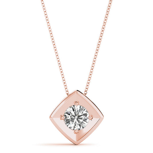 1/4 ct tw Diamond Solitaire Pendant with F Color VS Clarity Diamond