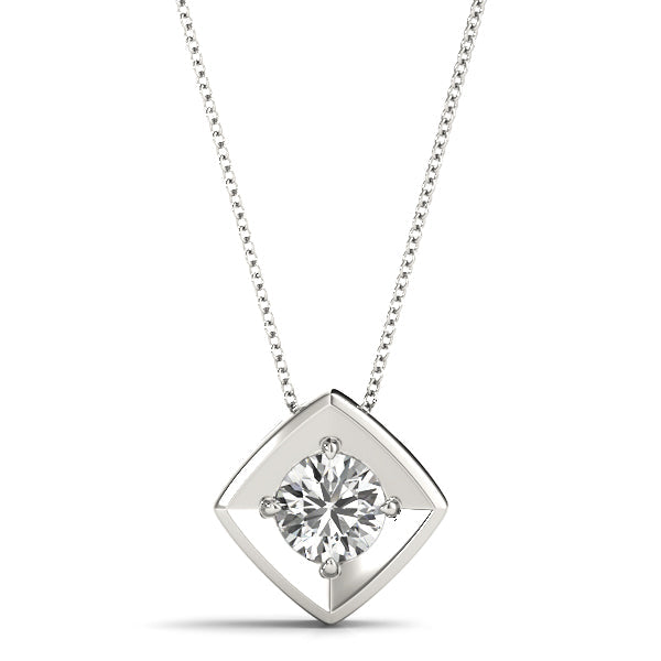 1/4 ct tw Diamond Solitaire Pendant with F Color VS Clarity Diamond