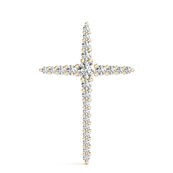 1/4 ct tw Diamond Cross Pendant F Color VS Clarity Diamonds