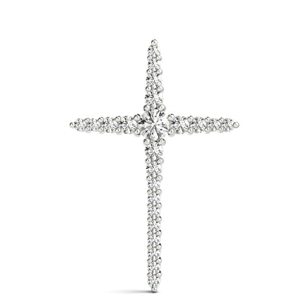 1/4 ct tw Diamond Cross Pendant F Color VS Clarity Diamonds