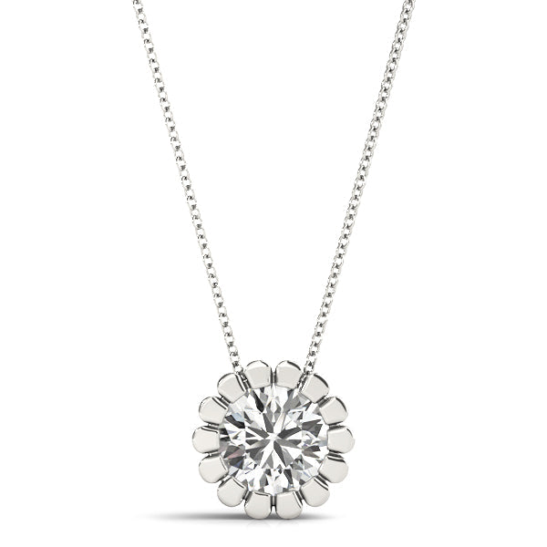 1/4 ct tw Diamond Solitaire Pendant with F Color VS Clarity Diamond