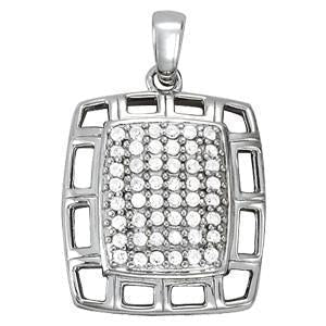 1/2 ct tw Diamond Cluster Pendant F Color VS Clarity Diamonds