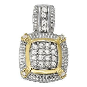 1/4 ct tw Diamond Cluster Pendant F Color VS Clarity Diamonds