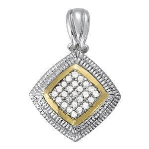 1/4 ct tw Diamond Cluster Pendant F Color VS Clarity Diamonds