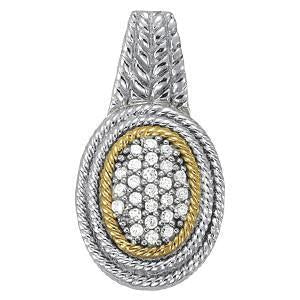 1/4 ct tw Diamond Cluster Pendant F Color VS Clarity Diamonds