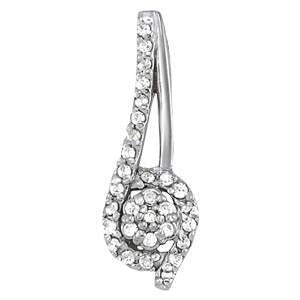 1/4 ct tw Diamond Cluster Pendant F Color VS Clarity Diamonds