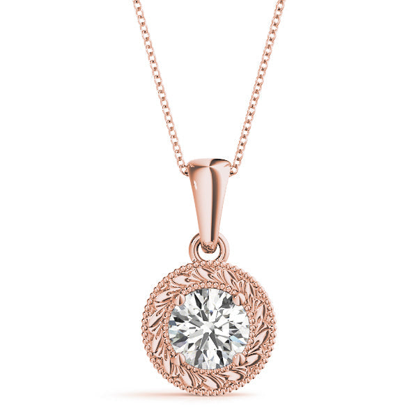 1/4 ct tw Diamond Solitaire Pendant with F Color VS Clarity Diamond