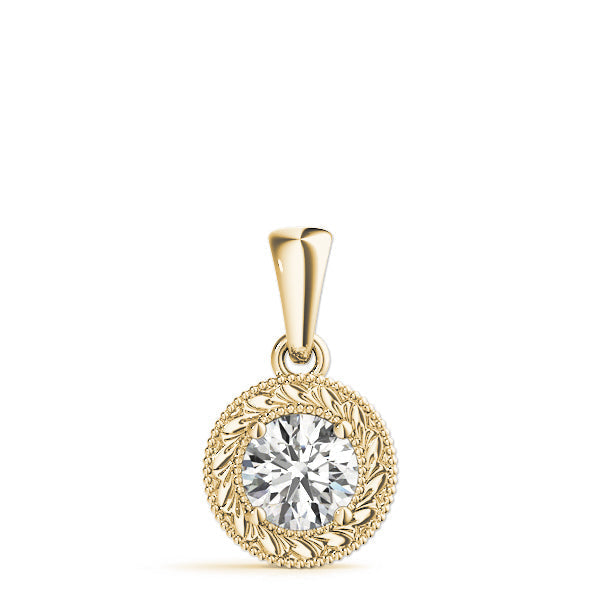 1/4 ct tw Diamond Solitaire Pendant with F Color VS Clarity Diamond