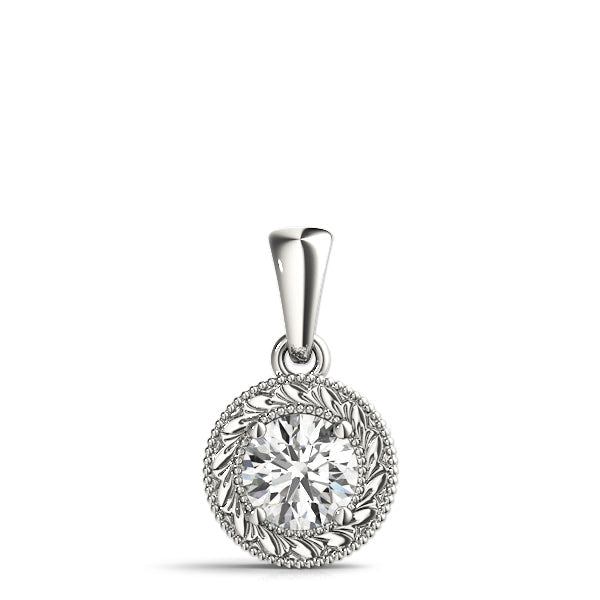 1/4 ct tw Diamond Solitaire Pendant with F Color VS Clarity Diamond