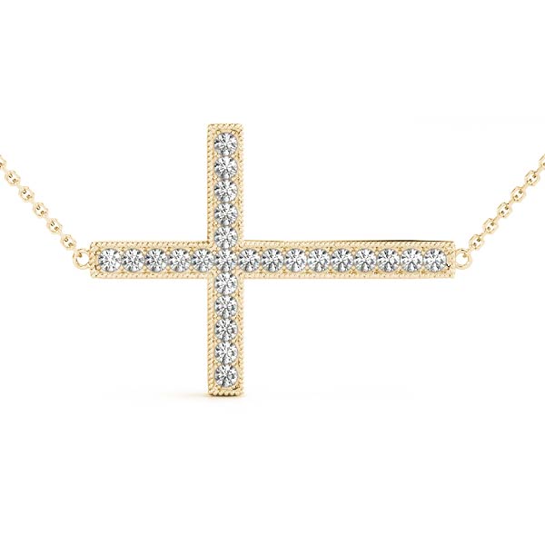 1/4 ct tw Diamond Cross Pendant F Color VS Clarity Diamonds