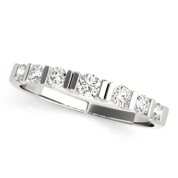 1/3 ct tw Bar Set Diamond Wedding F Color VS Clarity