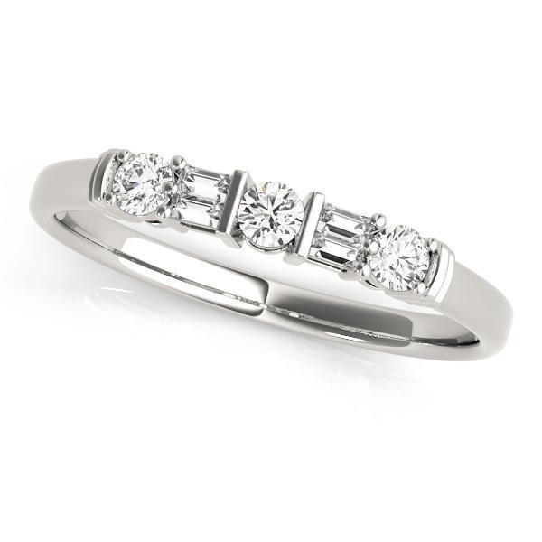 1/5 ct 14kt Gold Baguette Diamond Wedding Band