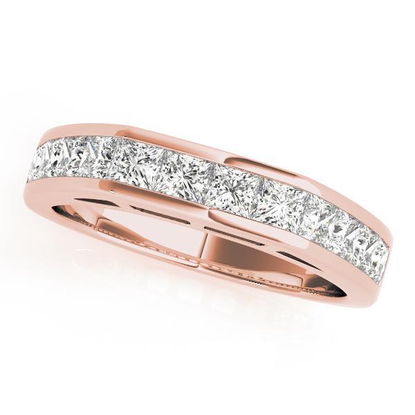 1 1/5 14k Gold Princess Diamond Band F VS Diamonds