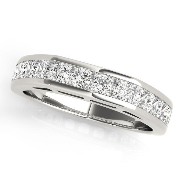 1 1/5 ct 14kt Gold Princess Diamond Wedding Band