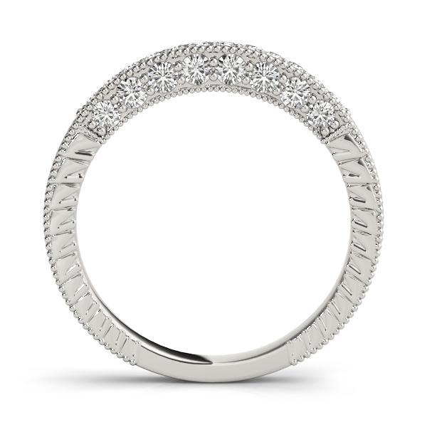 1/4 14k Gold Pave Diamond Band F VS Diamonds