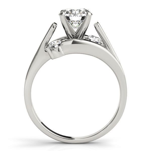 1/2 ct tw Three Stone Engagement Ring F VS GIA Center