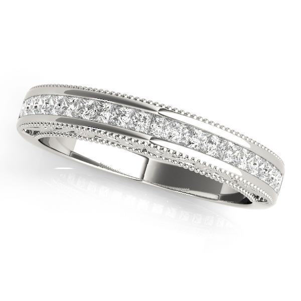 7/8 ct 14kt Gold Princess Diamond Wedding Band