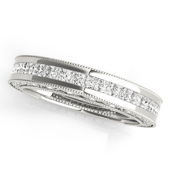 1 1/2 ct 14kt Gold Princess Diamond Wedding Band