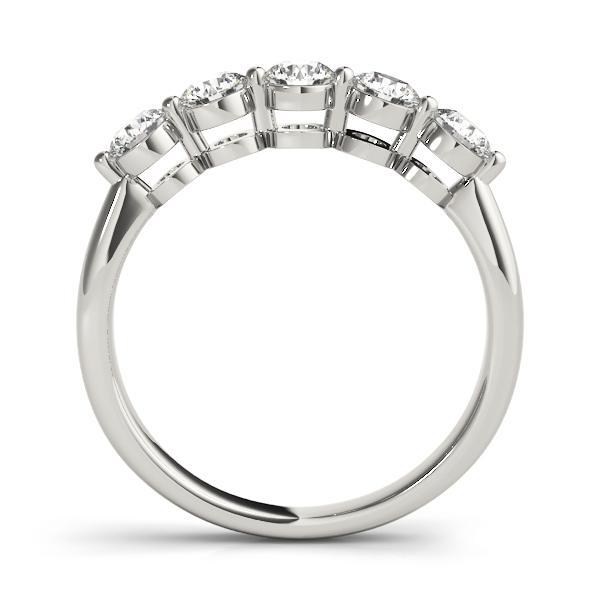 1 ct Prong Set F Color VS Clarity Natural Diamond Band