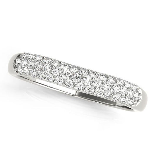 1/4 ct 14kt Gold Pave Diamond Wedding Band