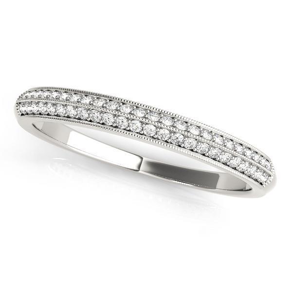 1/5 ct 14kt Gold Pave Diamond Wedding Band